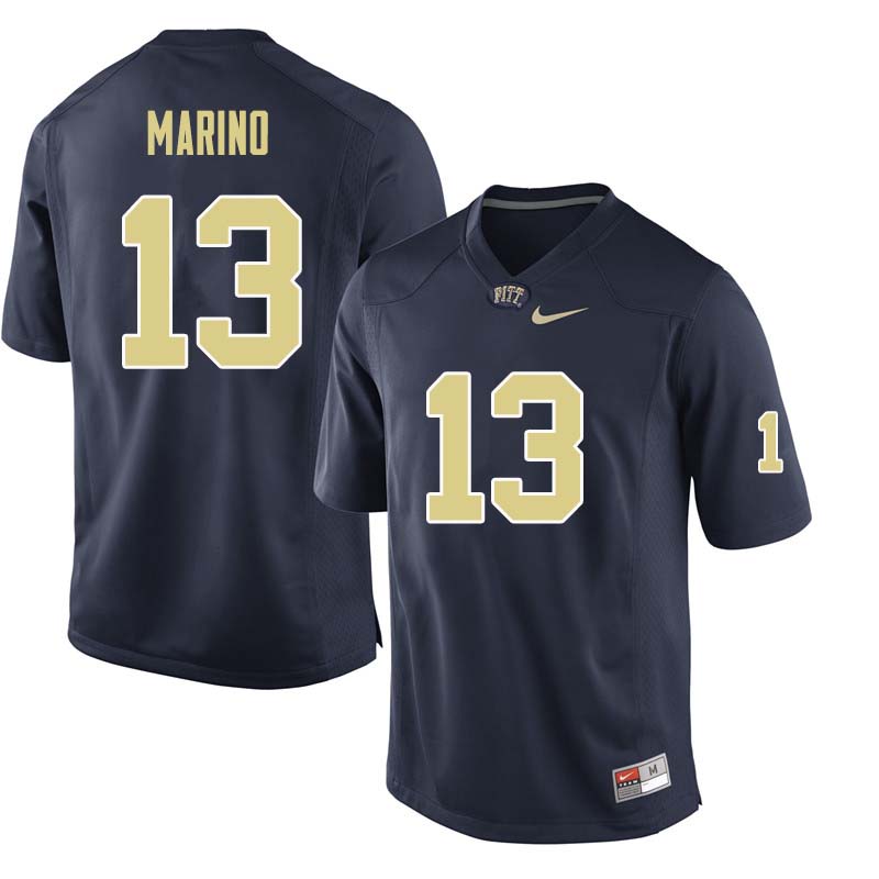 Men #13 Dan Marino Pittsburgh Panthers College Football Jerseys Sale-Navy